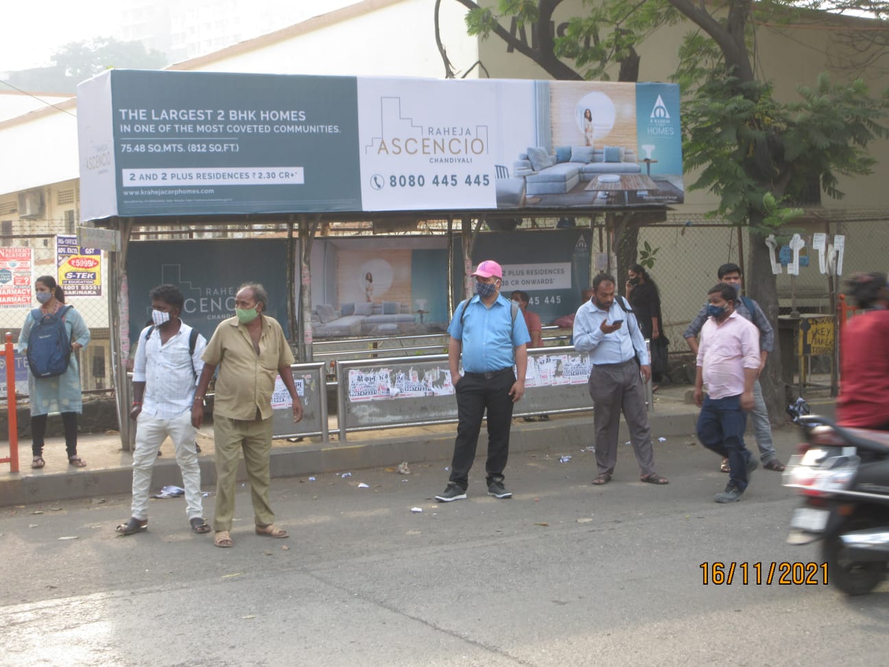 Bus Queue Shelter - Saki Vihar Road - Chandivali Village, Chandivali, Mumbai, Maharashtra Bus Queue Shelter - Saki Vihar Road - Chandivali Village, Chandivali, Mumbai, Maharashtra