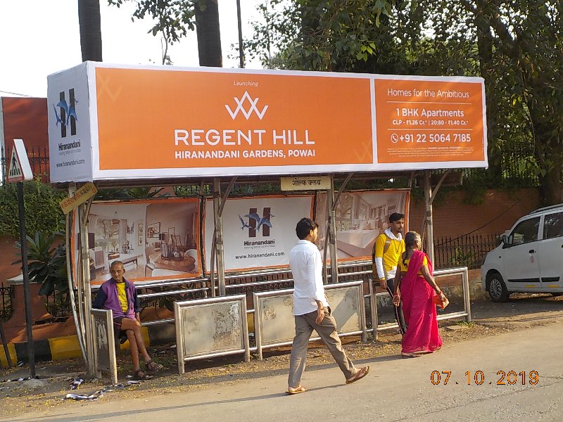 Bus Queue Shelter - Gidwani Marg - Golf Club, Chembur, Mumbai, Maharashtra Bus Queue Shelter - Gidwani Marg - Golf Club, Chembur, Mumbai, Maharashtra