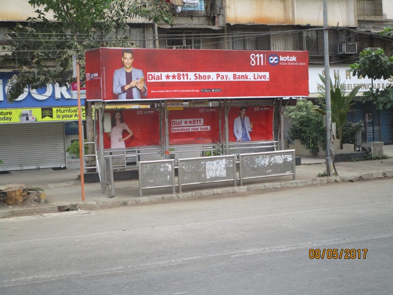 Bus Queue Shelter - V. N. Purav Road - Kumbharwada, Chembur, Mumbai, Maharashtra Bus Queue Shelter - V. N. Purav Road - Kumbharwada, Chembur, Mumbai, Maharashtra
