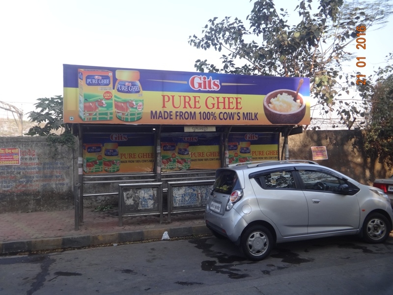 Bus Queue Shelter - Mankikar Road - Chunabhatti,   Chunabhatti,   Mumbai,   Maharashtra