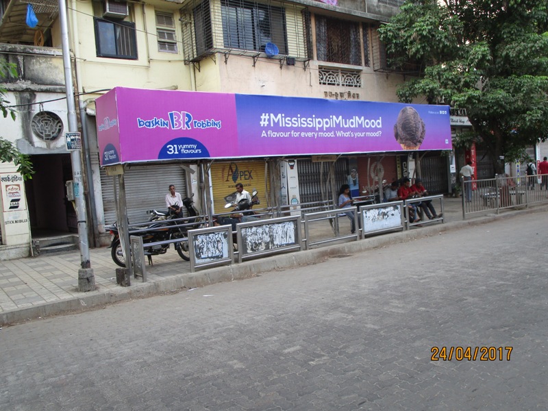 Bus Queue Shelter - B. A. Road - Dadar Fire Brigade, Dadar (E), Mumbai, Maharashtra Bus Queue Shelter - B. A. Road - Dadar Fire Brigade, Dadar (E), Mumbai, Maharashtra