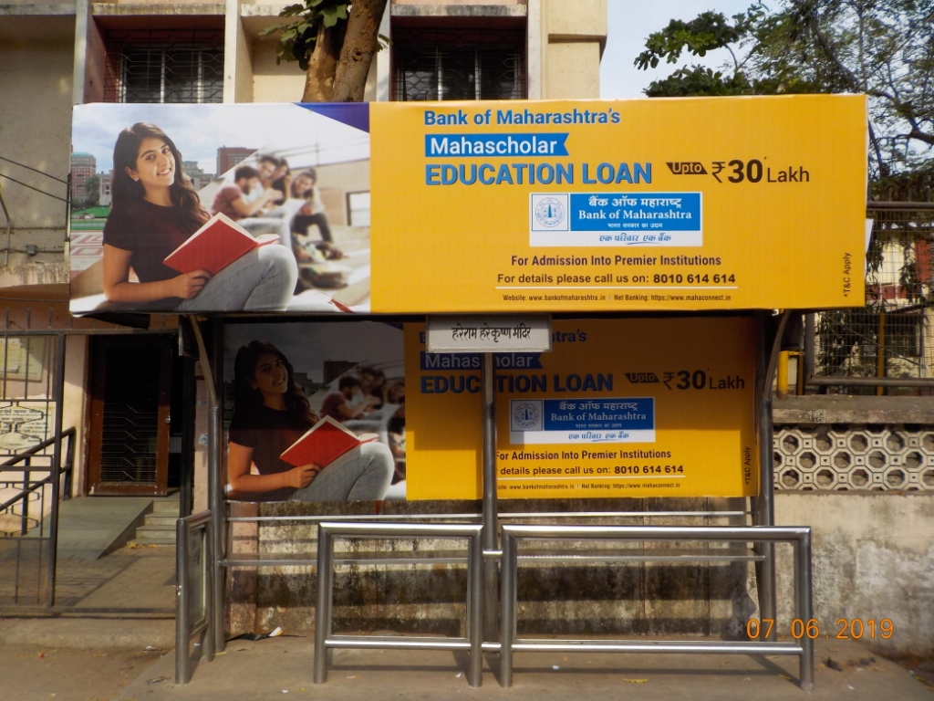 Bus Queue Shelter - Near Hare Rama Hare Krishna - Hare Krishna Mandir, Juhu, Mumbai, Maharashtra Bus Queue Shelter - Near Hare Rama Hare Krishna - Hare Krishna Mandir, Juhu, Mumbai, Maharashtra