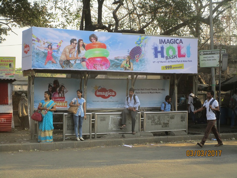Bus Queue Shelter - V. N. Purav Road - Deonar Depot,   Deonar,   Mumbai,   Maharashtra