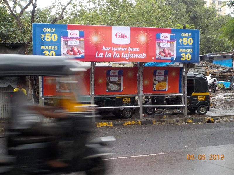 Bus Queue Shelter - M. G. Road - Sindhuwadi, Ghatkopar (E), Mumbai, Maharashtra Bus Queue Shelter - M. G. Road - Sindhuwadi, Ghatkopar (E), Mumbai, Maharashtra