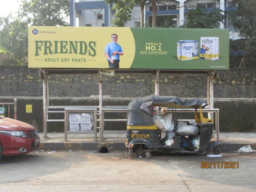 Bus Queue Shelter - L. B. S. Road - Chirag Nagar, Ghatkopar (W), Mumbai, Maharashtra Bus Queue Shelter - L. B. S. Road - Chirag Nagar, Ghatkopar (W), Mumbai, Maharashtra