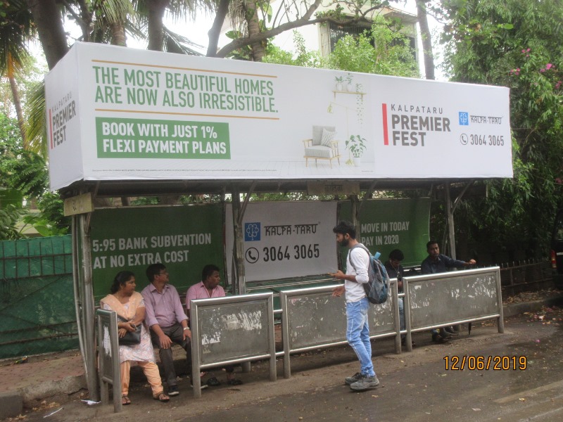 Bus Queue Shelter - C. S. T. Road - Kalina, Kalina, Mumbai, Maharashtra Bus Queue Shelter - C. S. T. Road - Kalina, Kalina, Mumbai, Maharashtra