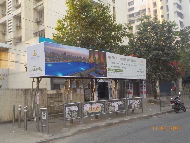 Bus Queue Shelter - L. B. S. Road - Birla Co., Kanjurmarg, Mumbai, Maharashtra Bus Queue Shelter - L. B. S. Road - Birla Co., Kanjurmarg, Mumbai, Maharashtra