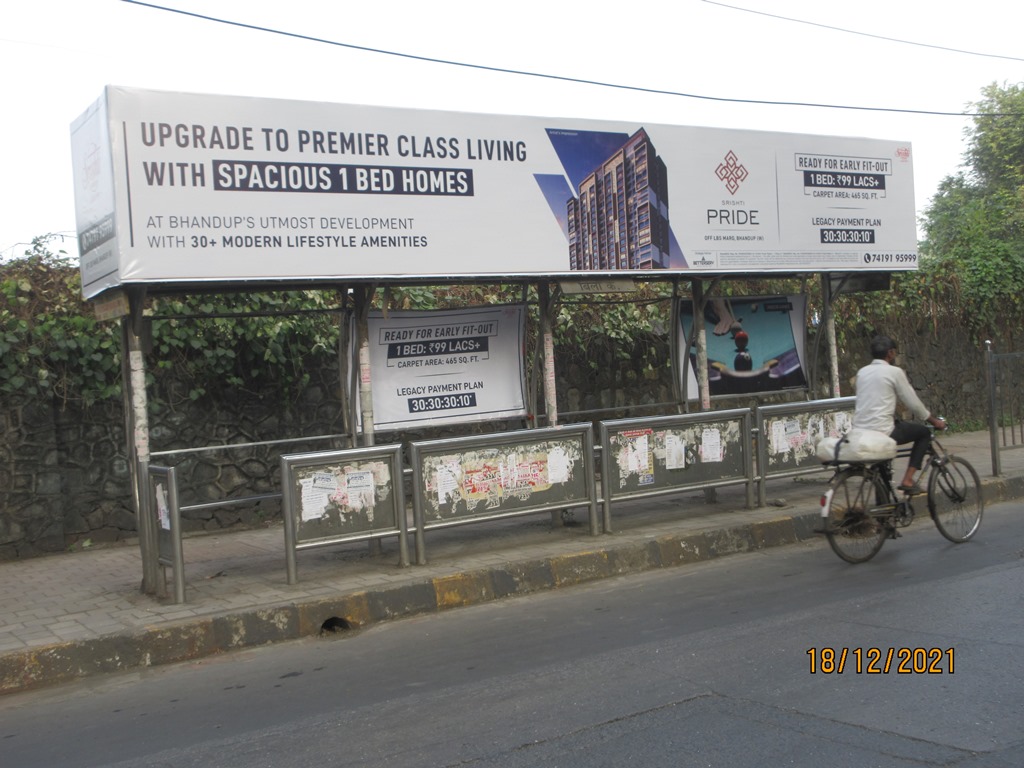 Bus Queue Shelter - L. B. S. Road - Birla Co., Kanjurmarg, Mumbai, Maharashtra Bus Queue Shelter - L. B. S. Road - Birla Co., Kanjurmarg, Mumbai, Maharashtra