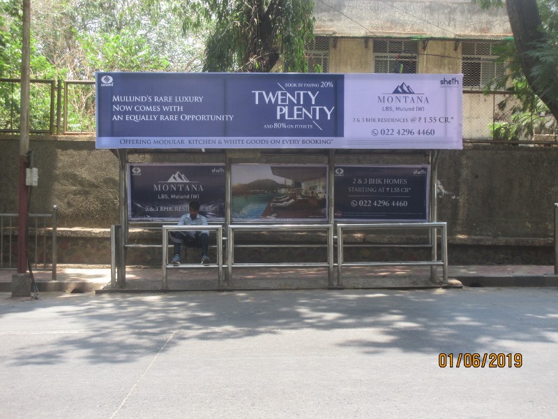 Bus Queue Shelter - R. P. Road - Municipal Hospital, Mulund (W), Mumbai, Maharashtra Bus Queue Shelter - R. P. Road - Municipal Hospital, Mulund (W), Mumbai, Maharashtra