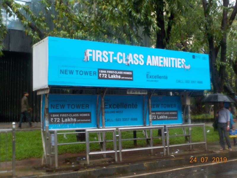 Bus Queue Shelter - Madhav Mohan Malviya Road - P & T Colony, Mulund (W), Mumbai, Maharashtra Bus Queue Shelter - Madhav Mohan Malviya Road - P & T Colony, Mulund (W), Mumbai, Maharashtra