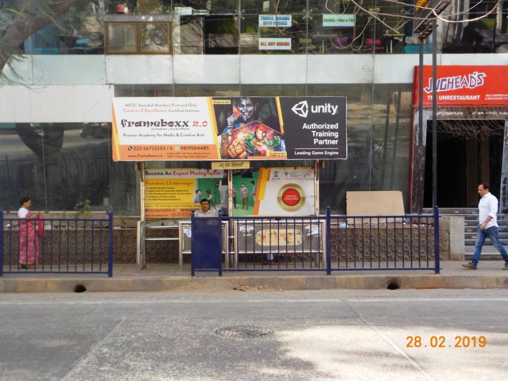 Bus Queue Shelter - Near Country Club - Kolshet House, Andheri West, Mumbai, Maharashtra Bus Queue Shelter - Near Country Club - Kolshet House, Andheri West, Mumbai, Maharashtra