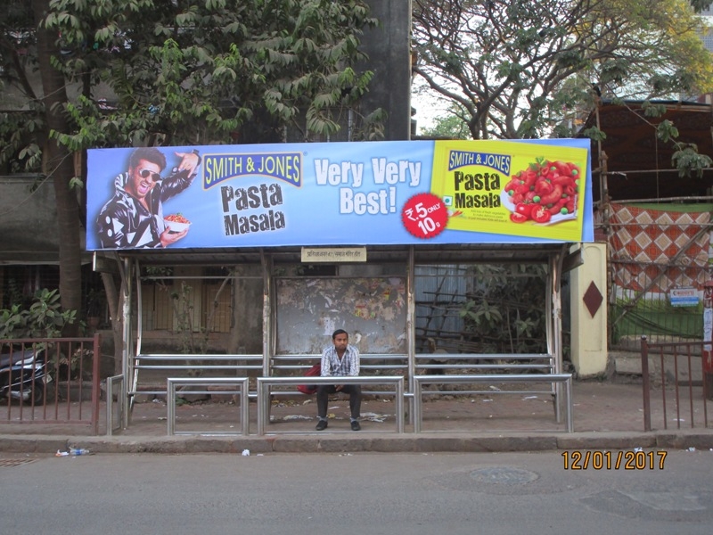 Bus Queue Shelter - Hemant Manjrekar Marg - Samaj Mandir Hall, Pratiksha Nagar, Mumbai, Maharashtra Bus Queue Shelter - Hemant Manjrekar Marg - Samaj Mandir Hall, Pratiksha Nagar, Mumbai, Maharashtra