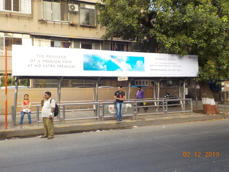 Bus Queue Shelter - B. A. Road - Gandhi Market, Sion, Mumbai, Maharashtra Bus Queue Shelter - B. A. Road - Gandhi Market, Sion, Mumbai, Maharashtra