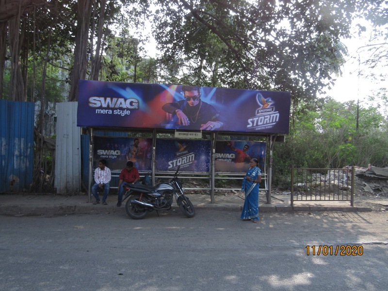 Bus Queue Shelter - Kannamwar Nagar Road - Kannamwar Nagar No. 1, Vikhroli (E), Mumbai, Maharashtra Bus Queue Shelter - Kannamwar Nagar Road - Kannamwar Nagar No. 1, Vikhroli (E), Mumbai, Maharashtra