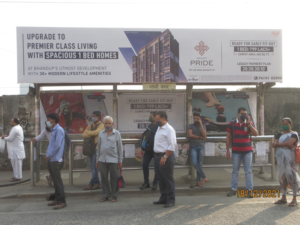 Bus Queue Shelter - L. B. S. Road - Gandhi Nagar, Vikhroli (W), Mumbai, Maharashtra Bus Queue Shelter - L. B. S. Road - Gandhi Nagar, Vikhroli (W), Mumbai, Maharashtra