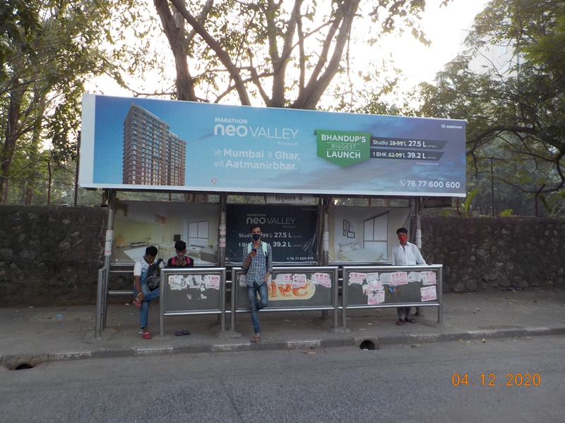 Bus Queue Shelter - L. B. S. Road - Hindustan Co., Vikhroli (W), Mumbai, Maharashtra Bus Queue Shelter - L. B. S. Road - Hindustan Co., Vikhroli (W), Mumbai, Maharashtra