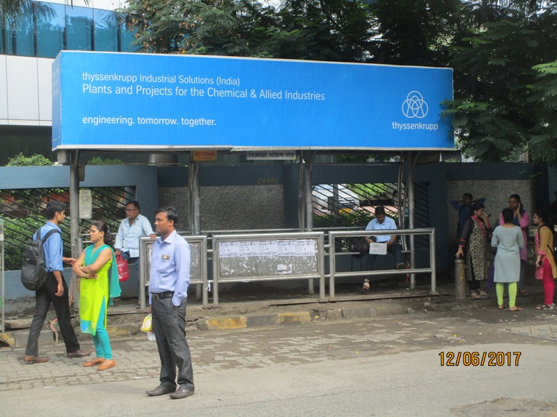 Bus Queue Shelter - L. B. S. Road - Vikhroli Station Road, Vikhroli (W), Mumbai, Maharashtra Bus Queue Shelter - L. B. S. Road - Vikhroli Station Road, Vikhroli (W), Mumbai, Maharashtra