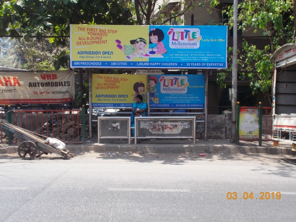 Bus Queue Shelter - Chincholi Temple - Chincholi Phatak,   Malad West,   Mumbai,   Maharashtra