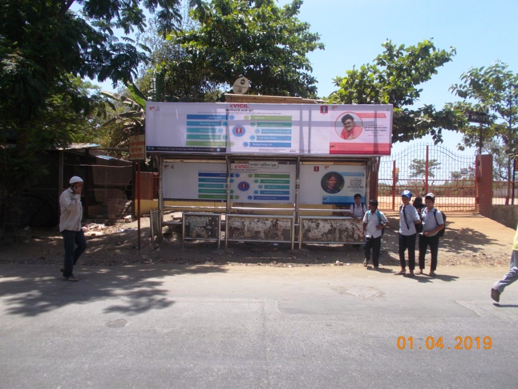 Bus Queue Shelter - - Township Muni School(Asmita Society),   Malad West,   Mumbai,   Maharashtra