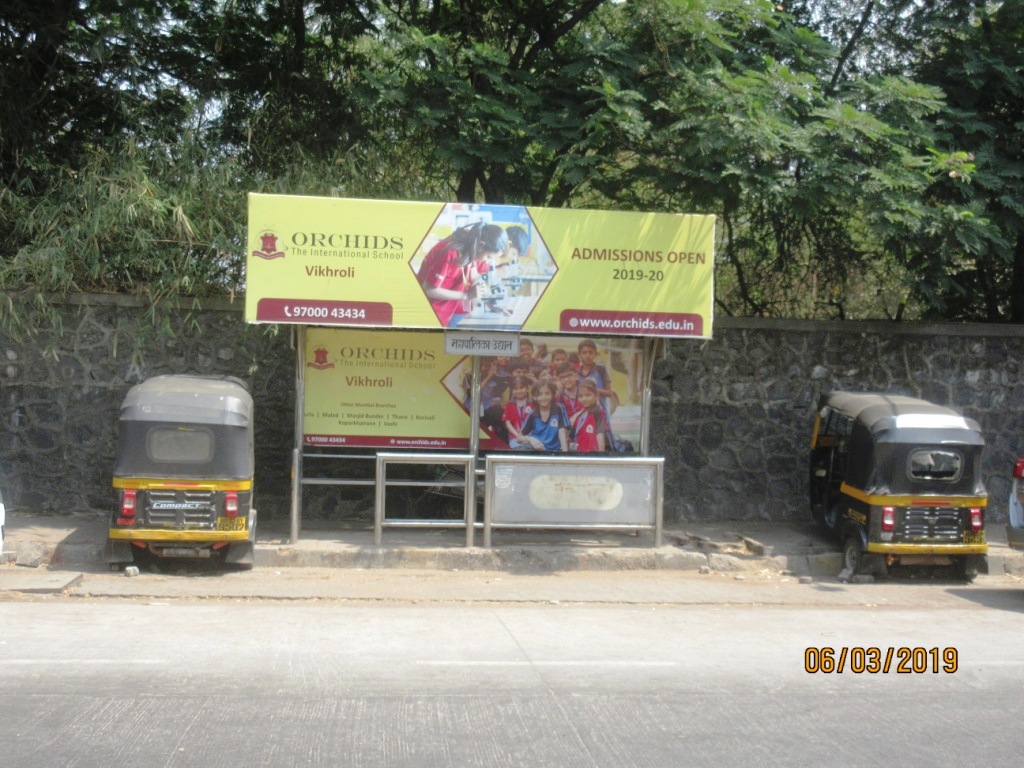 Bus Queue Shelter - Nr, Sai Care Travel Office - Mahapalika Udyan, Powai, Mumbai, Maharashtra Bus Queue Shelter - Nr, Sai Care Travel Office - Mahapalika Udyan, Powai, Mumbai, Maharashtra