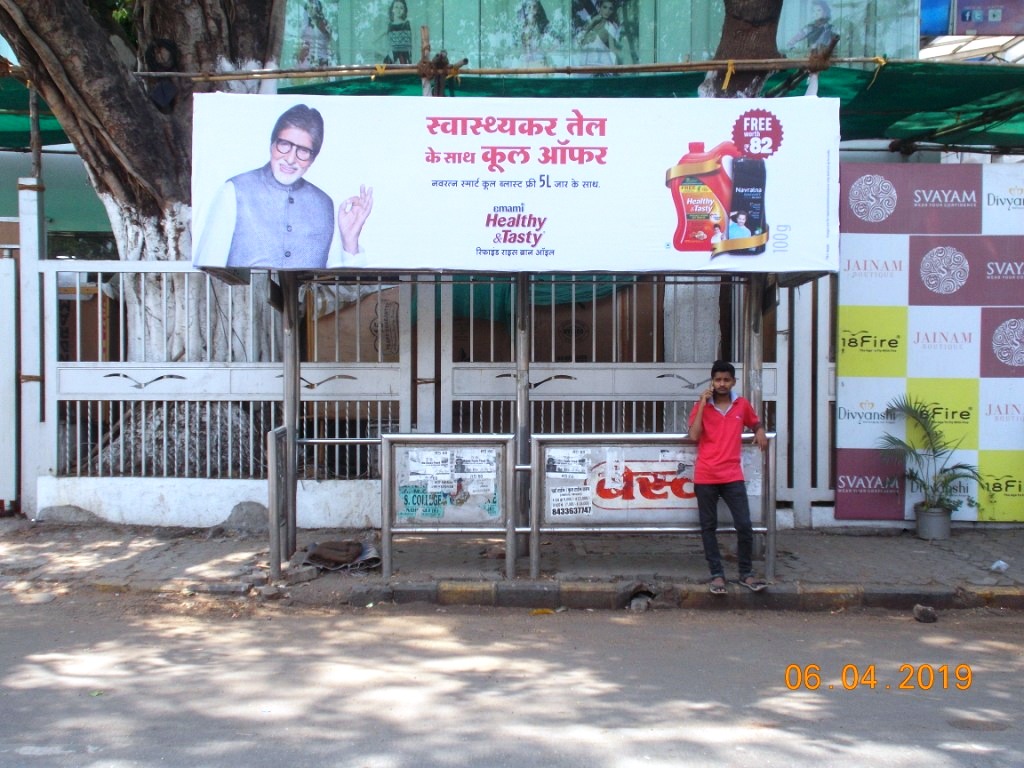 Bus Queue Shelter - - Hindustan Naka( Chau Charansingh Chowk ), Kandivali West, Mumbai, Maharashtra Bus Queue Shelter - - Hindustan Naka( Chau Charansingh Chowk ), Kandivali West, Mumbai, Maharashtra