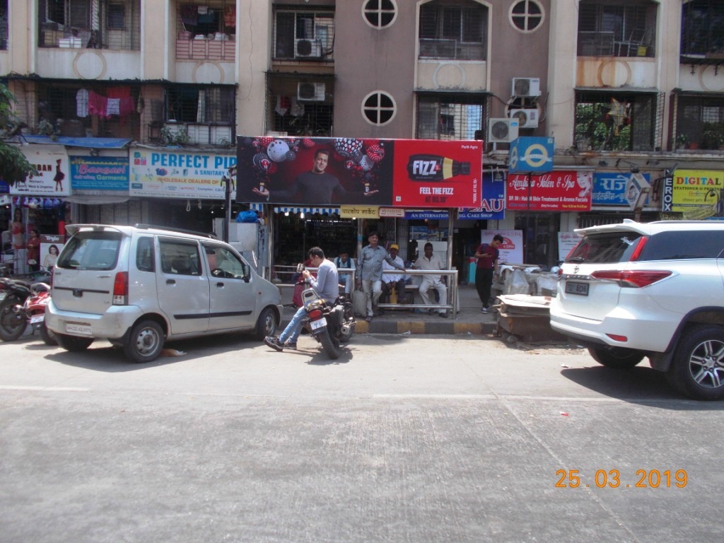 Bus Queue Shelter - - Charkop Market, Kandivali West, Mumbai, Maharashtra Bus Queue Shelter - - Charkop Market, Kandivali West, Mumbai, Maharashtra