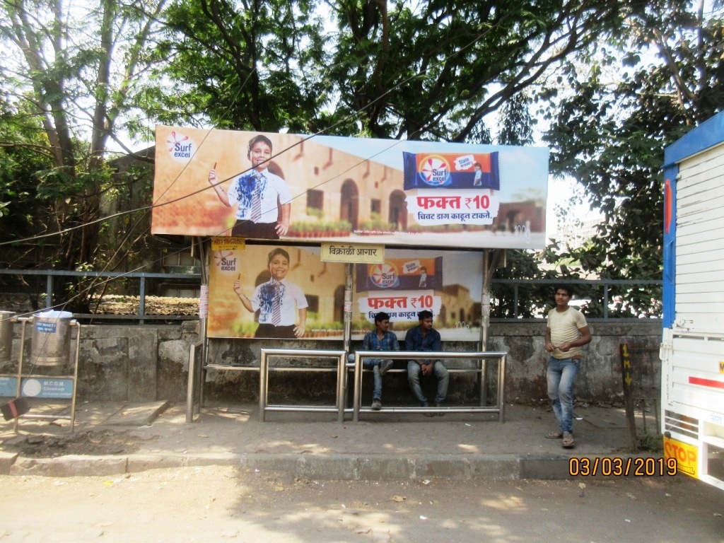 Bus Queue Shelter - Outside Depot - Vikhroli Depot, Vikhroli, Mumbai, Maharashtra Bus Queue Shelter - Outside Depot - Vikhroli Depot, Vikhroli, Mumbai, Maharashtra
