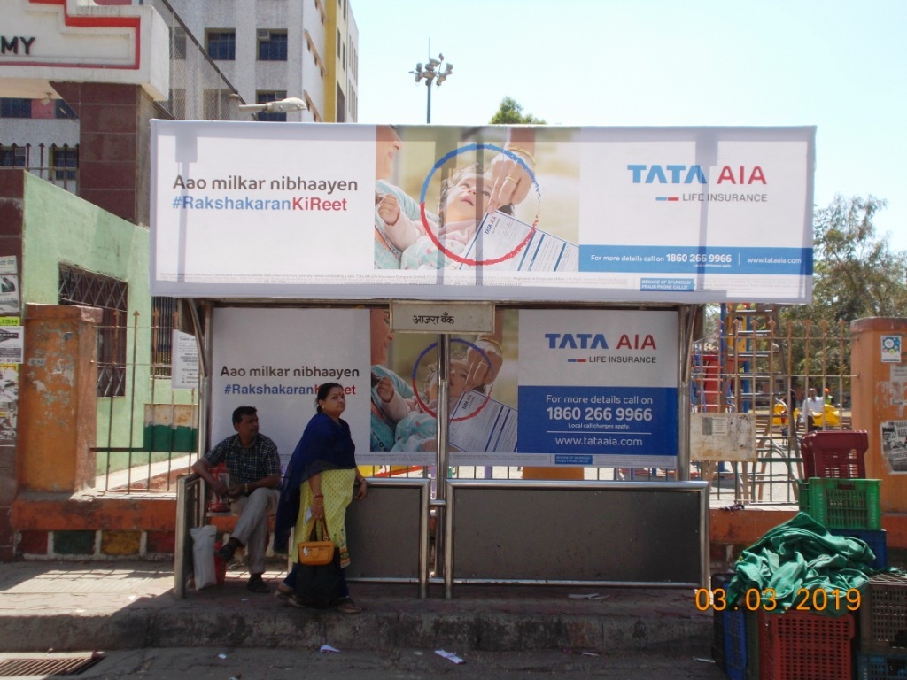 Bus Queue Shelter - - Ajara Bank,   Borivali West,   Mumbai,   Maharashtra