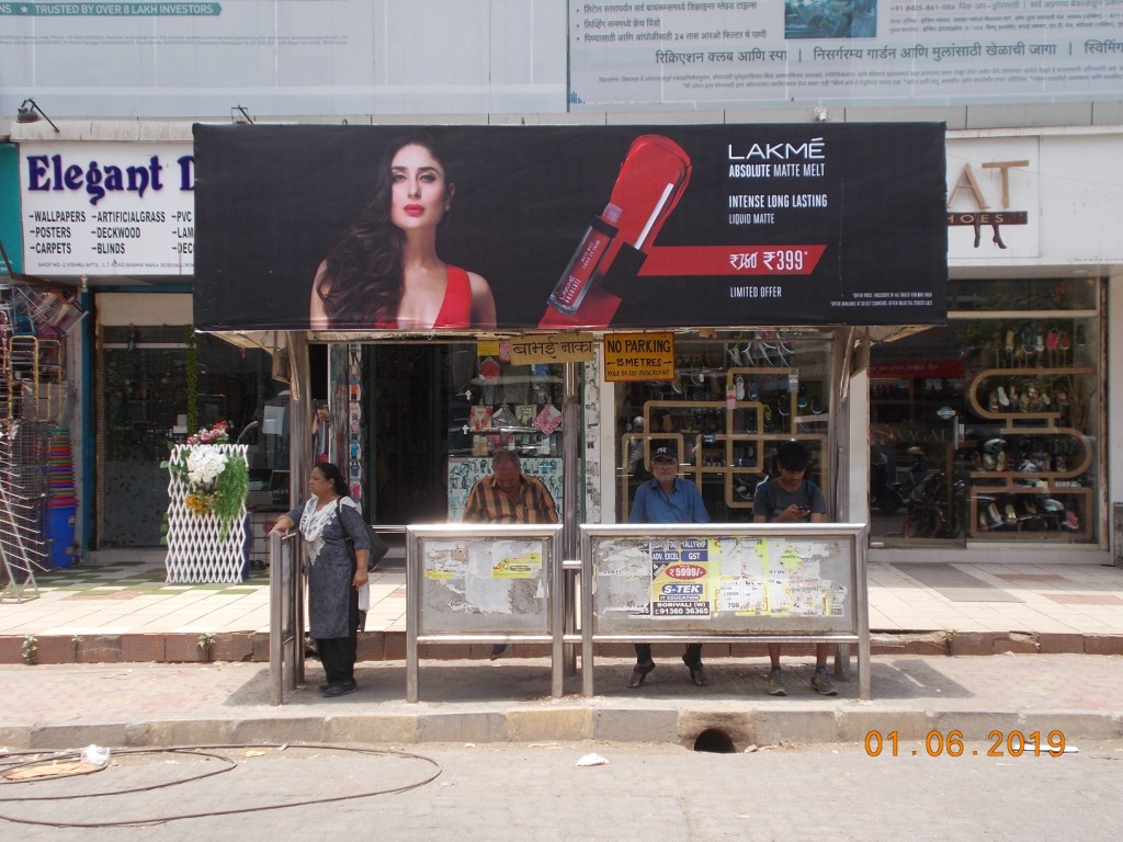 Bus Queue Shelter - - Babhai Naka, Borivali West, Mumbai, Maharashtra Bus Queue Shelter - - Babhai Naka, Borivali West, Mumbai, Maharashtra
