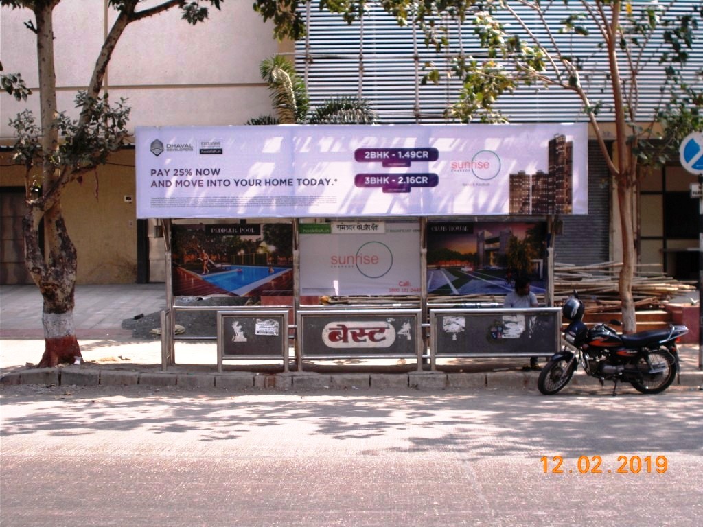Bus Queue Shelter - - Rameshwar Co-Op Bank, Borivali West, Mumbai, Maharashtra Bus Queue Shelter - - Rameshwar Co-Op Bank, Borivali West, Mumbai, Maharashtra