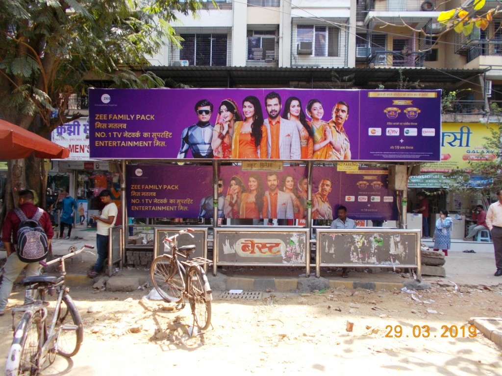 Bus Queue Shelter - Outside Thakur Cinema - Thakur Cinema, Kandivali East, Mumbai, Maharashtra Bus Queue Shelter - Outside Thakur Cinema - Thakur Cinema, Kandivali East, Mumbai, Maharashtra