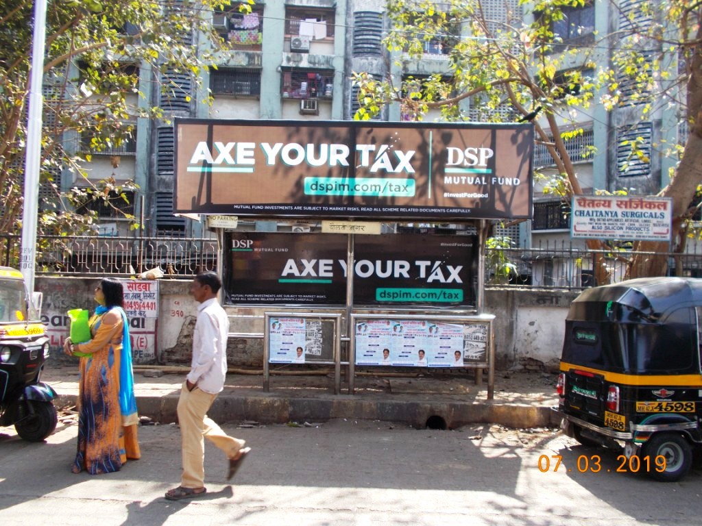Bus Queue Shelter - - Daulat Nagar, Borivali East, Mumbai, Maharashtra Bus Queue Shelter - - Daulat Nagar, Borivali East, Mumbai, Maharashtra