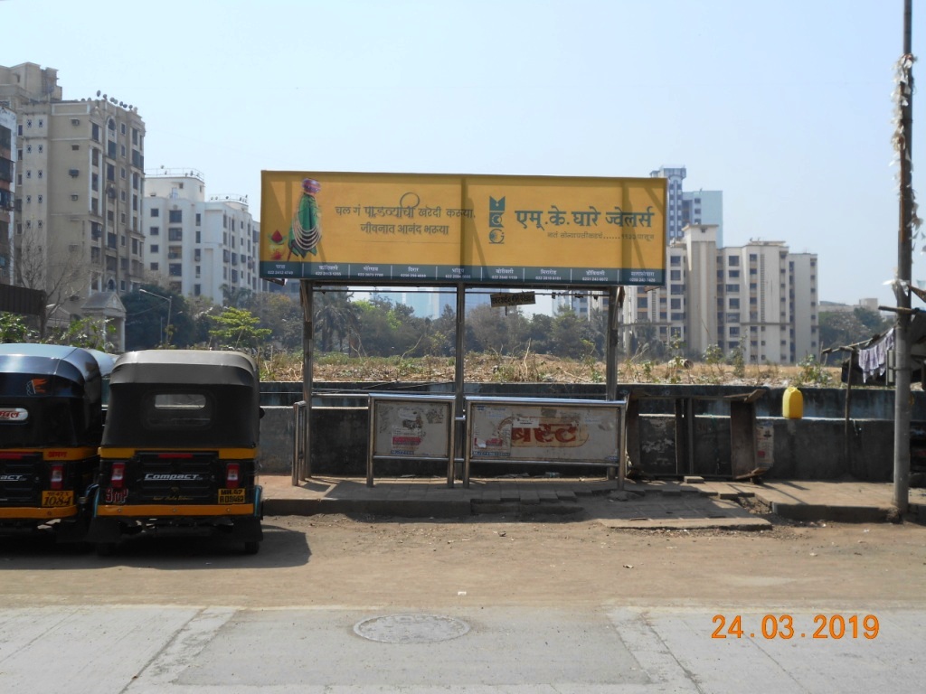 Bus Queue Shelter - Thakur Village - Thakur Village (Evershine),   Kandivali East,   Mumbai,   Maharashtra