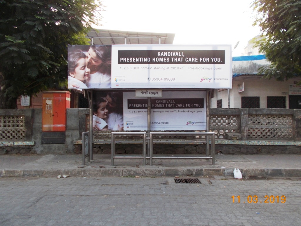 Bus Queue Shelter - - Nancy Colony, Borivali East, Mumbai, Maharashtra Bus Queue Shelter - - Nancy Colony, Borivali East, Mumbai, Maharashtra