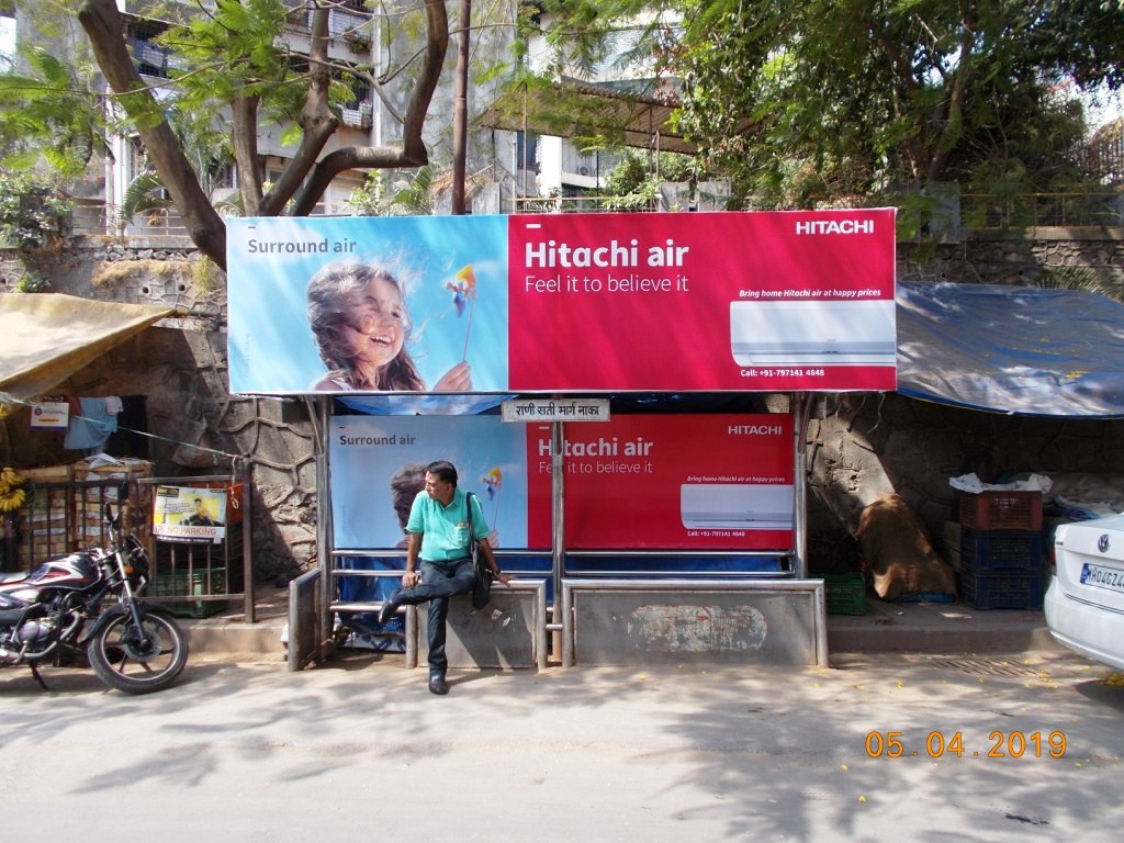 Bus Queue Shelter - - Rani Sati Marg, Malad East, Mumbai, Maharashtra Bus Queue Shelter - - Rani Sati Marg, Malad East, Mumbai, Maharashtra