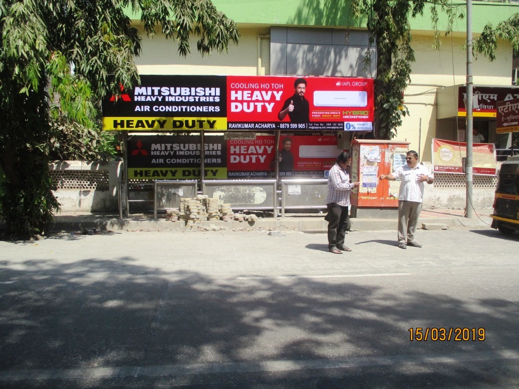 Bus Queue Shelter - Near Icici Bank - Guruprasad Society, Vile Parle-East, Mumbai, Maharashtra Bus Queue Shelter - Near Icici Bank - Guruprasad Society, Vile Parle-East, Mumbai, Maharashtra