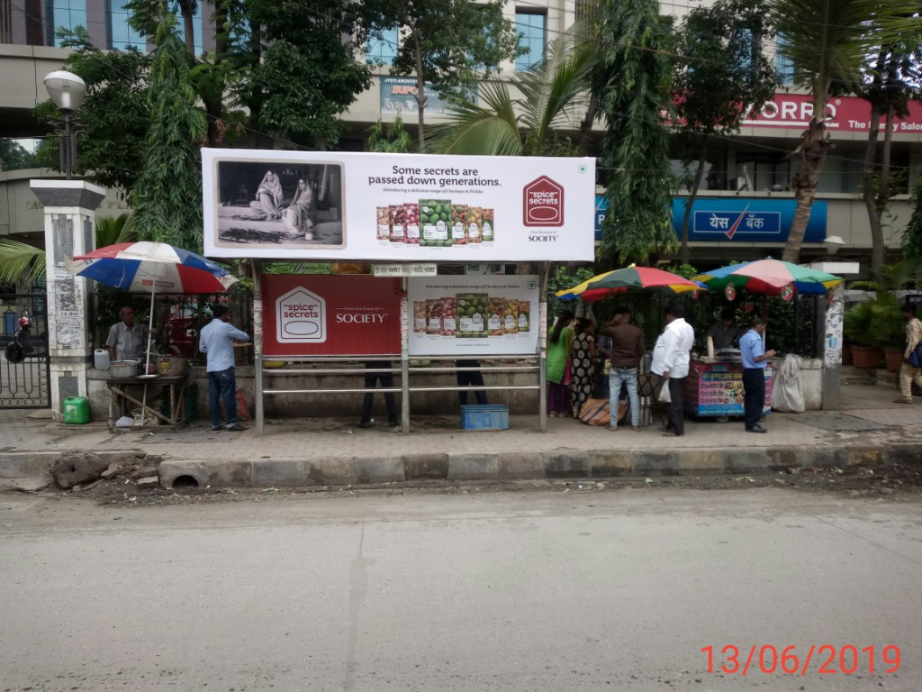 Bus Queue Shelter - Saki Naka Junction - Saki Naka, Andheri East, Mumbai, Maharashtra Bus Queue Shelter - Saki Naka Junction - Saki Naka, Andheri East, Mumbai, Maharashtra