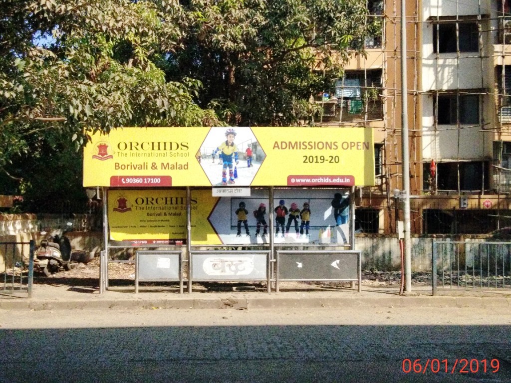 Bus Queue Shelter - - Atmaram Tower, Borivali West, Mumbai, Maharashtra Bus Queue Shelter - - Atmaram Tower, Borivali West, Mumbai, Maharashtra