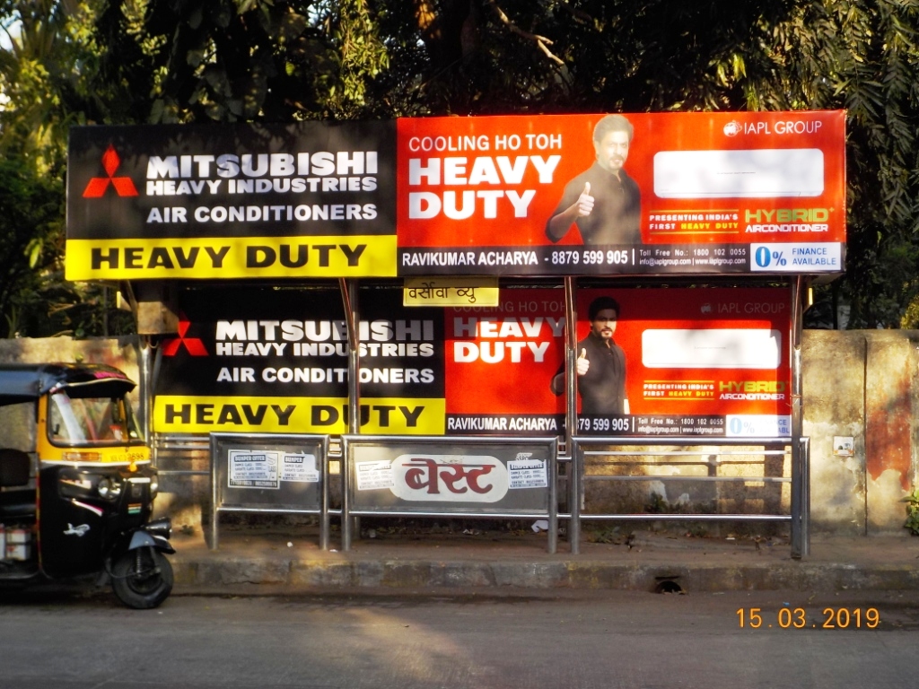 Bus Queue Shelter - Good Sheford Church To Four Bunglow Market - Good Shepherd Church, Four Bunglows, Andheri West, Mumbai, Maharashtra Bus Queue Shelter - Good Sheford Church To Four Bunglow Market - Good Shepherd Church, Four Bunglows, Andheri West, Mumbai, Maharashtra