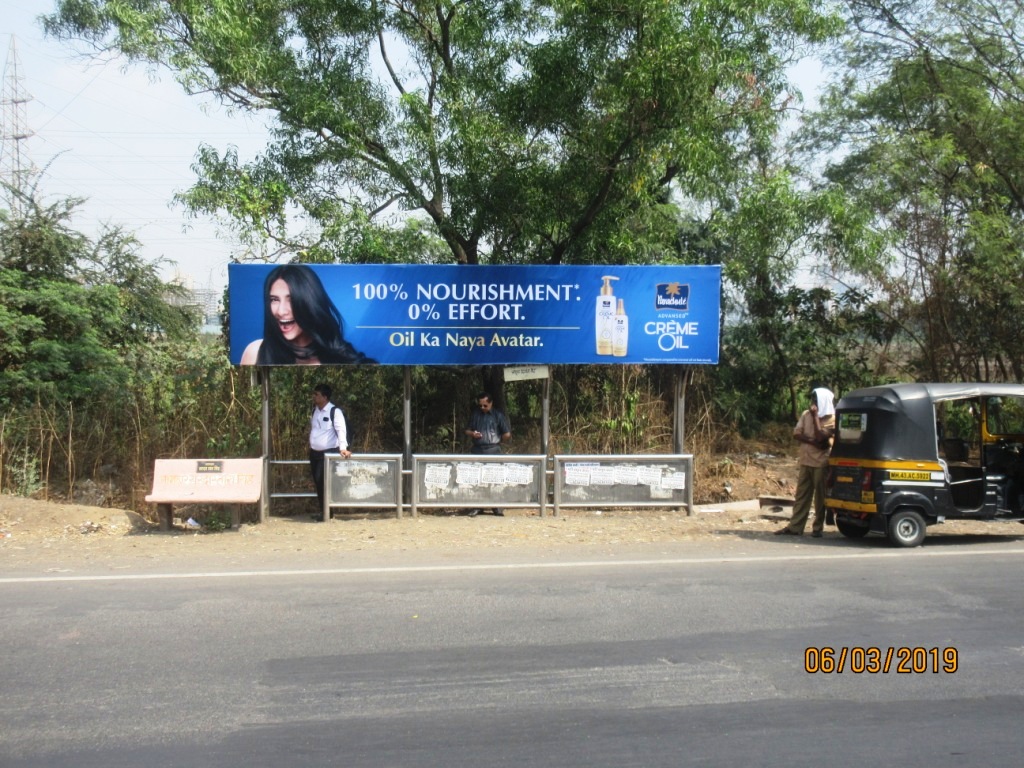 Bus Queue Shelter - - Airoli Check Naka, Mulund East, Mumbai, Maharashtra Bus Queue Shelter - - Airoli Check Naka, Mulund East, Mumbai, Maharashtra