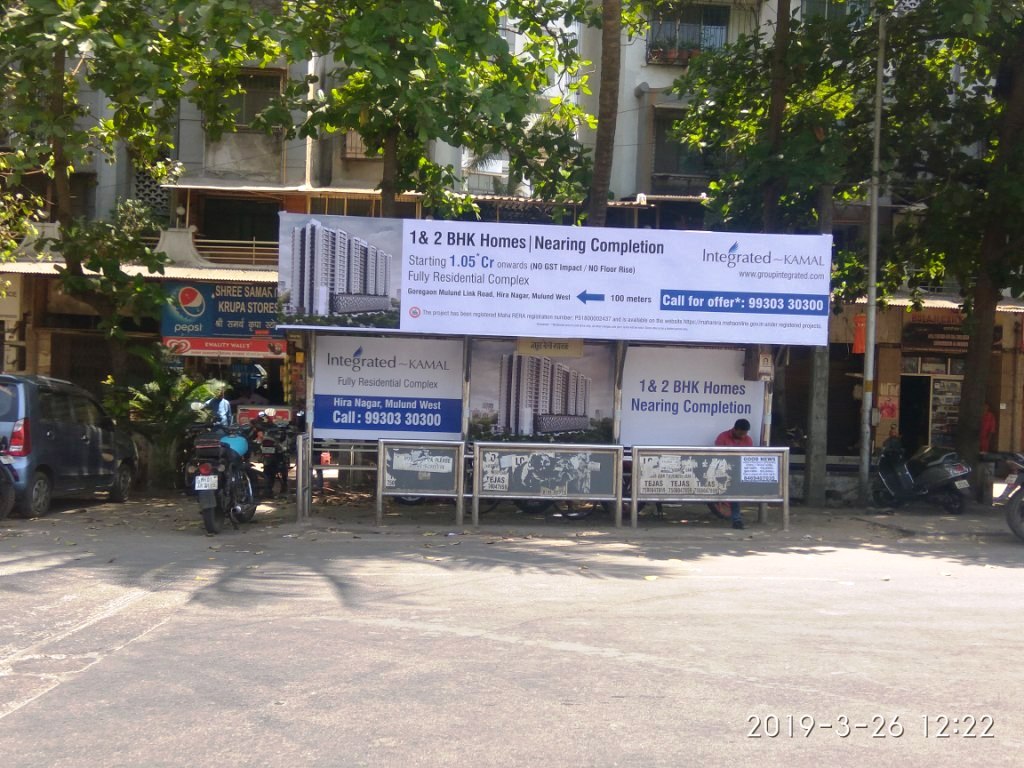 Bus Queue Shelter - - Nahur Railway Station, Nahur, Mumbai, Maharashtra Bus Queue Shelter - - Nahur Railway Station, Nahur, Mumbai, Maharashtra