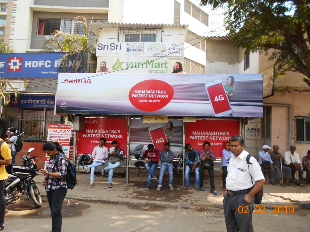 Bus Queue Shelter - Outside Thakur College - Thakur College, Kandivali East, Mumbai, Maharashtra Bus Queue Shelter - Outside Thakur College - Thakur College, Kandivali East, Mumbai, Maharashtra