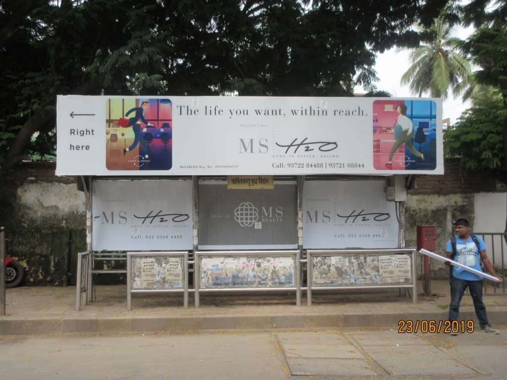 Bus Queue Shelter - University Circle - Kapil Budh Vastu, Santacruz East, Mumbai, Maharashtra Bus Queue Shelter - University Circle - Kapil Budh Vastu, Santacruz East, Mumbai, Maharashtra
