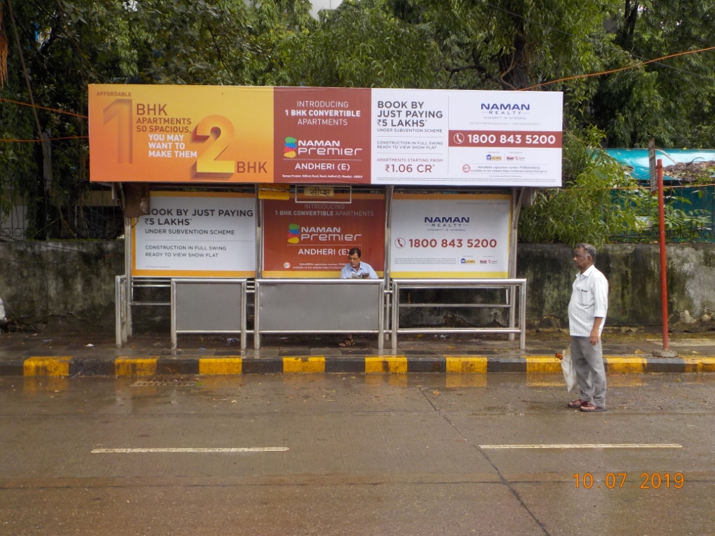 Bus Queue Shelter - - Seepz Bus Station (Out Side), Andheri East, Mumbai, Maharashtra Bus Queue Shelter - - Seepz Bus Station (Out Side), Andheri East, Mumbai, Maharashtra