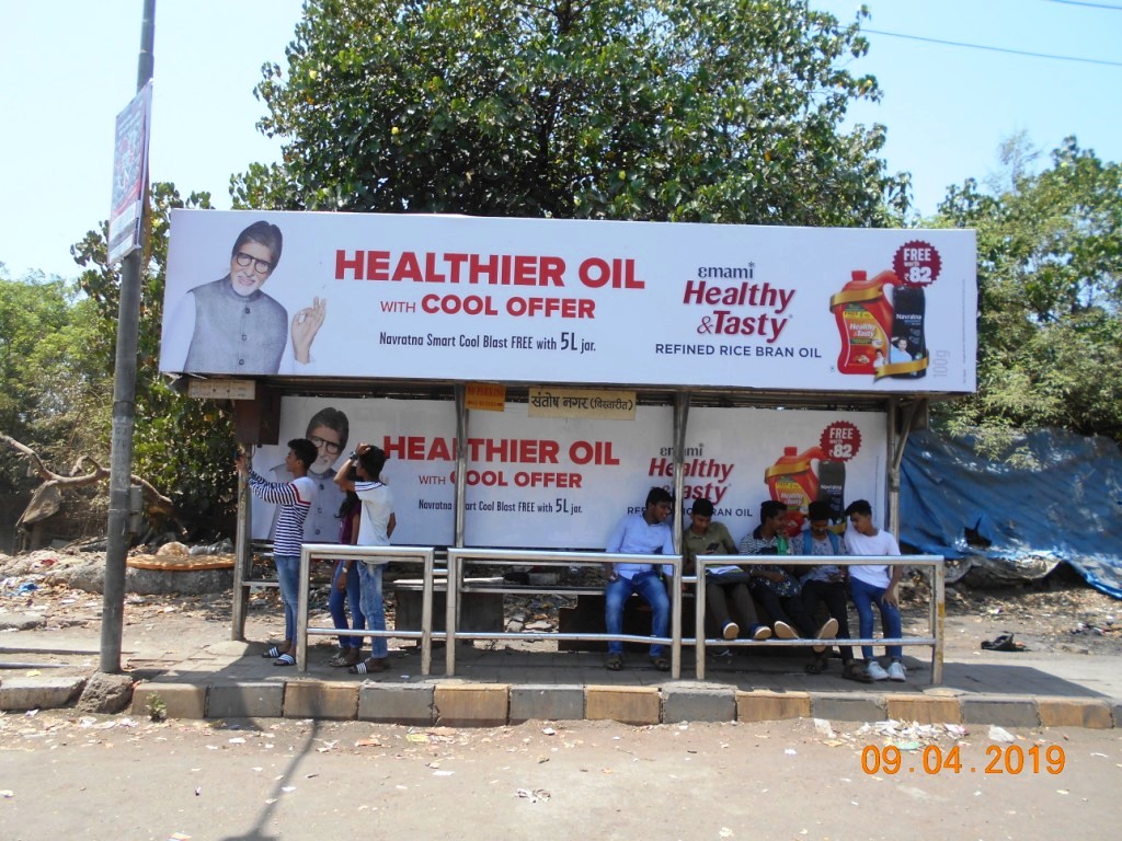 Bus Queue Shelter - - Santosh Nagar Ext., Goregaon ( East ), Mumbai, Maharashtra Bus Queue Shelter - - Santosh Nagar Ext., Goregaon ( East ), Mumbai, Maharashtra