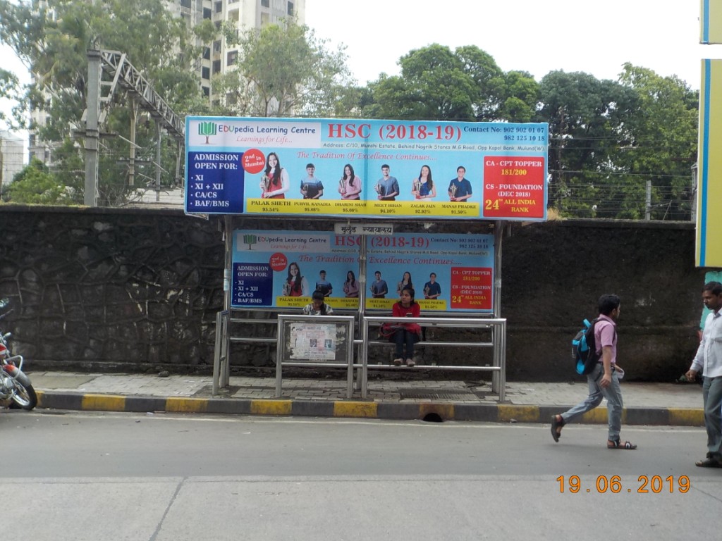Bus Queue Shelter - Near Milund College On Station - Mulund Nyayalaya, Mulund West, Mumbai, Maharashtra Bus Queue Shelter - Near Milund College On Station - Mulund Nyayalaya, Mulund West, Mumbai, Maharashtra
