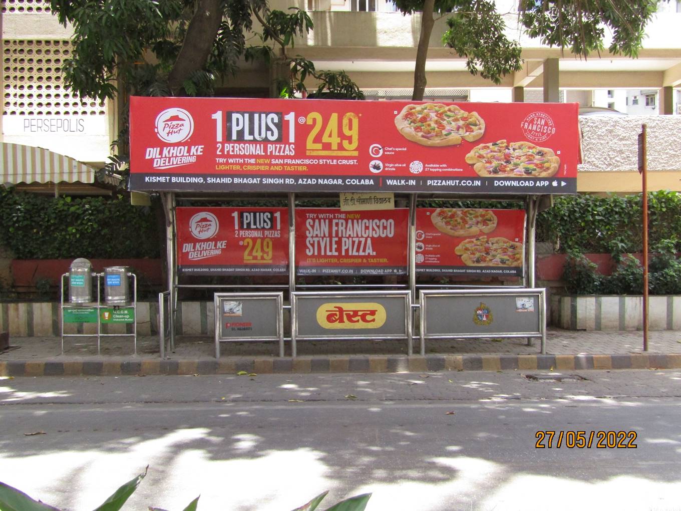 Bus Queue Shelter - GD somani Road - Cuffe Parade,  GD Somani School,   Cuffe Parade,   Mumbai,   Maharashtra