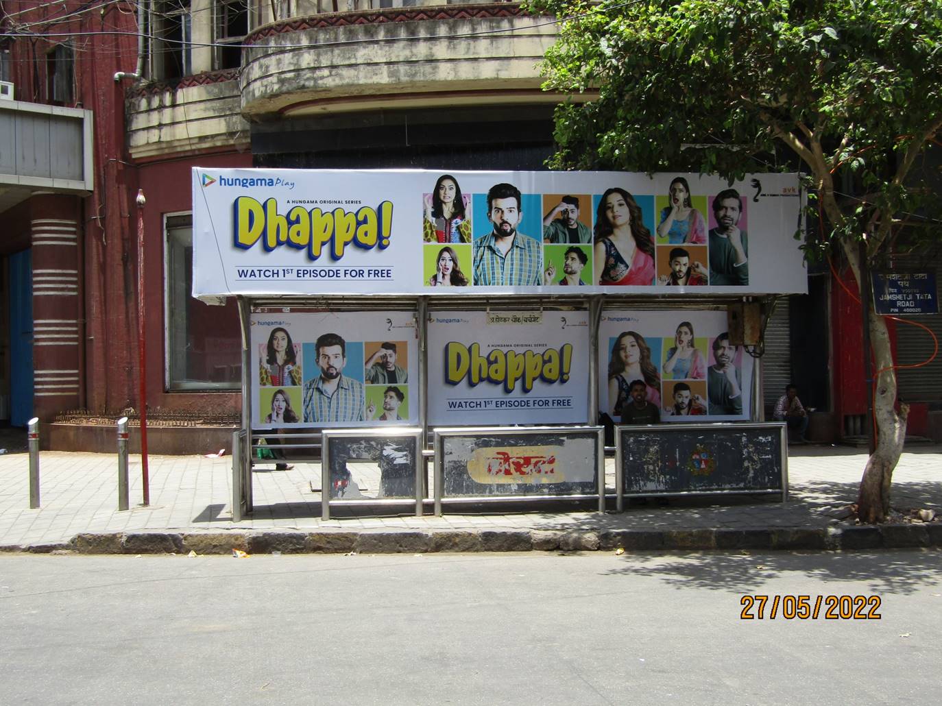 Bus Queue Shelter - Jamshedji Tata road - Outside Eros Theatre, Churchgate, Mumbai, Maharashtra Bus Queue Shelter - Jamshedji Tata road - Outside Eros Theatre, Churchgate, Mumbai, Maharashtra