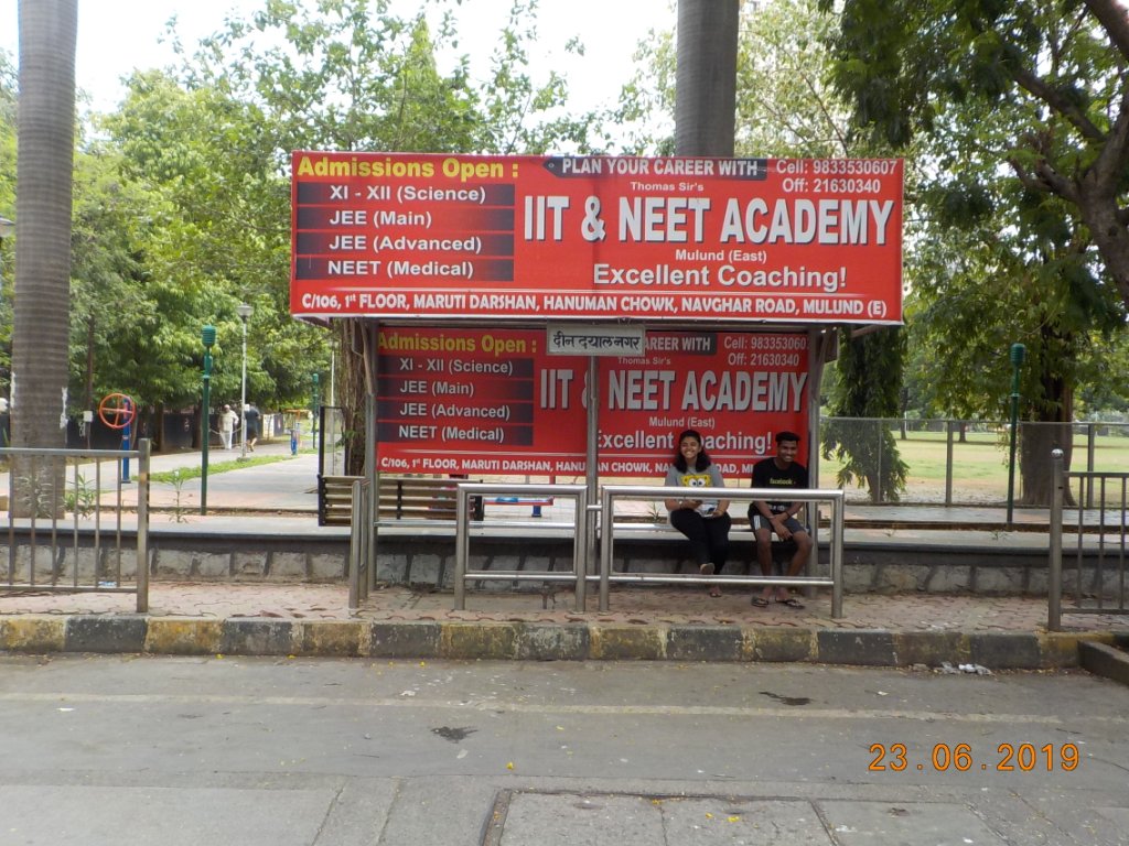 Bus Queue Shelter - - Dindayal Nagar, Mulund East, Mumbai, Maharashtra Bus Queue Shelter - - Dindayal Nagar, Mulund East, Mumbai, Maharashtra