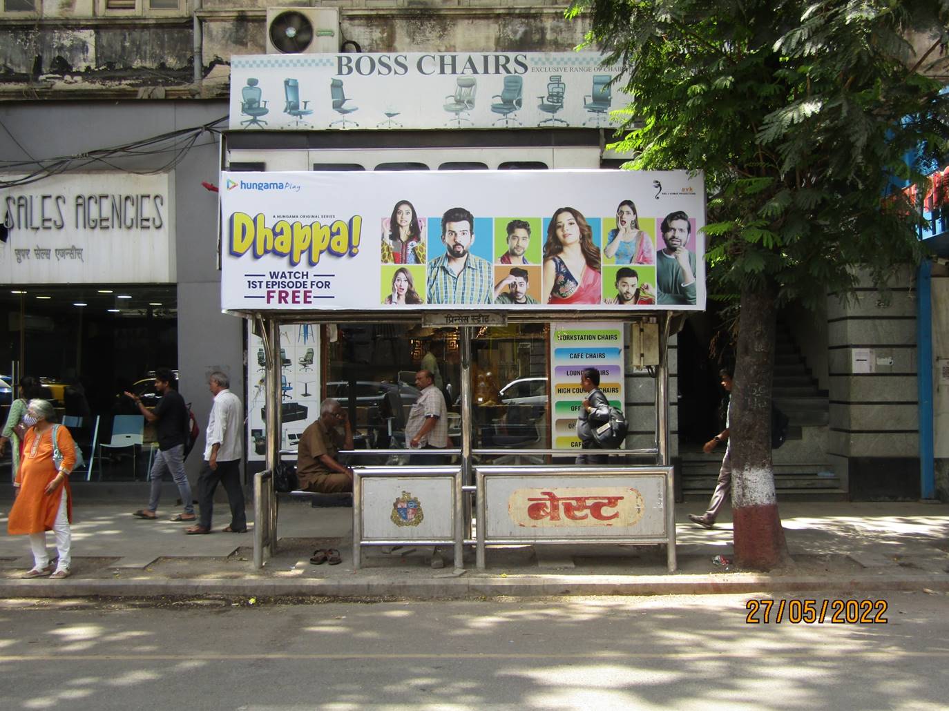 Bus Queue Shelter - Shamaldas Gandhi Marg - Near Metro, outside Parsi Dairy, Marine Lines, Mumbai, Maharashtra Bus Queue Shelter - Shamaldas Gandhi Marg - Near Metro, outside Parsi Dairy, Marine Lines, Mumbai, Maharashtra
